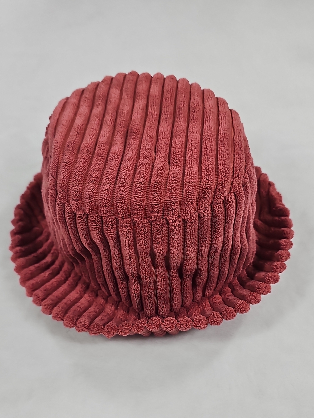 Urban‎ Outfitters Corduroy Bucket Hat Red Terracotta Wide Wale Plush Retro Style